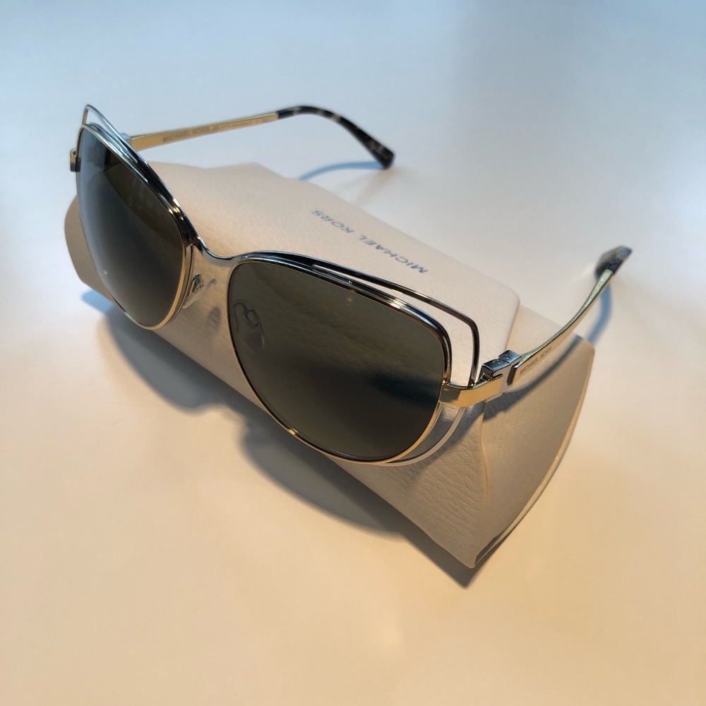 Michael Kors silver and gold Cat eye sunglasses